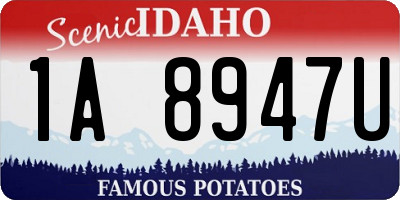 ID license plate 1A8947U