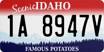 ID license plate 1A8947V