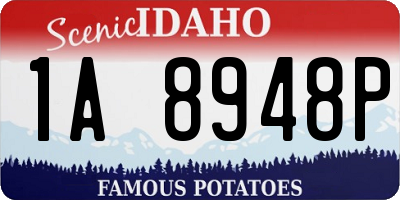 ID license plate 1A8948P
