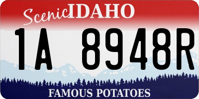 ID license plate 1A8948R