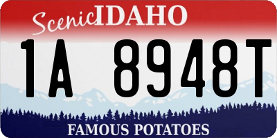 ID license plate 1A8948T