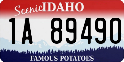 ID license plate 1A8949O