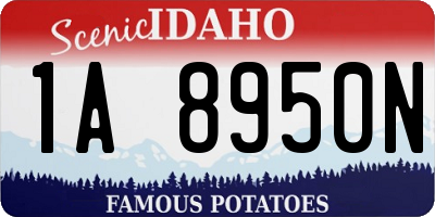 ID license plate 1A8950N