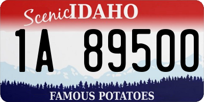 ID license plate 1A8950O