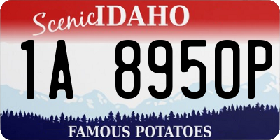 ID license plate 1A8950P