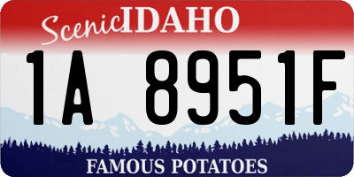 ID license plate 1A8951F