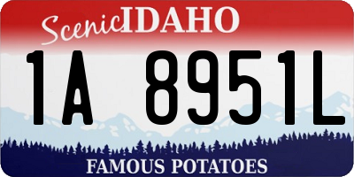 ID license plate 1A8951L
