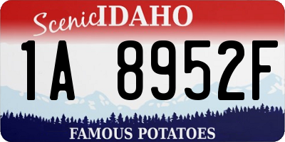 ID license plate 1A8952F