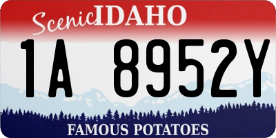 ID license plate 1A8952Y