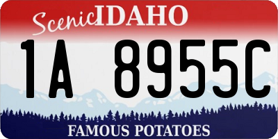 ID license plate 1A8955C