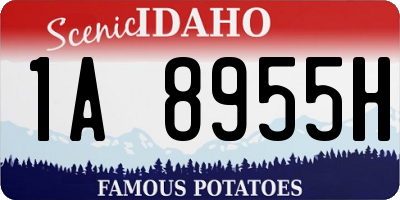 ID license plate 1A8955H
