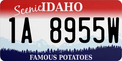 ID license plate 1A8955W