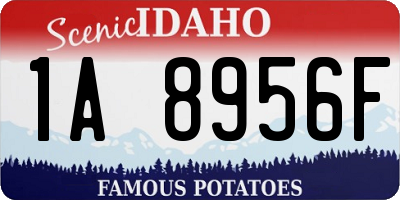 ID license plate 1A8956F