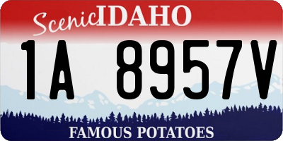 ID license plate 1A8957V