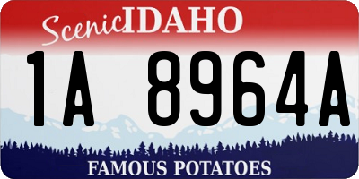 ID license plate 1A8964A