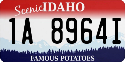 ID license plate 1A8964I