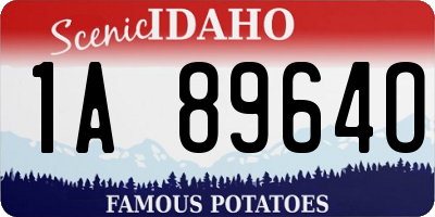 ID license plate 1A8964O