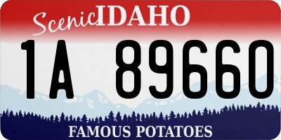 ID license plate 1A8966O