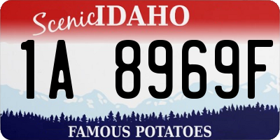 ID license plate 1A8969F