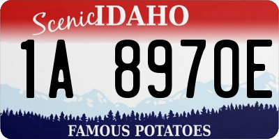 ID license plate 1A8970E