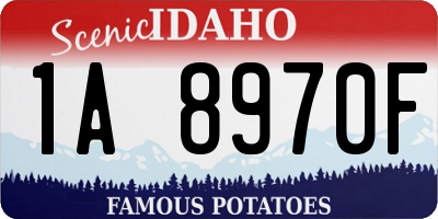 ID license plate 1A8970F