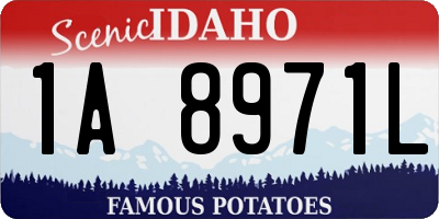 ID license plate 1A8971L