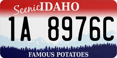 ID license plate 1A8976C