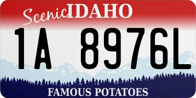 ID license plate 1A8976L