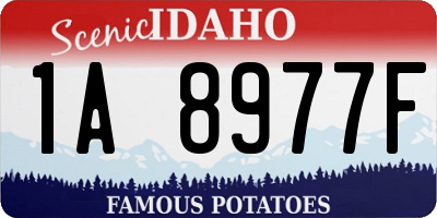 ID license plate 1A8977F