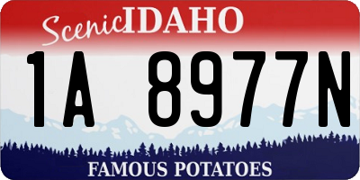 ID license plate 1A8977N
