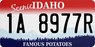 ID license plate 1A8977R