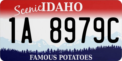 ID license plate 1A8979C