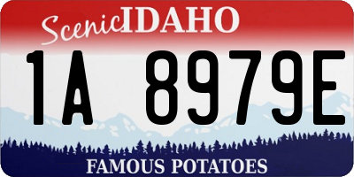 ID license plate 1A8979E