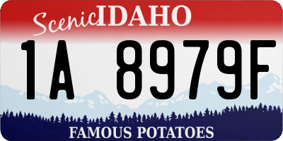 ID license plate 1A8979F