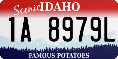 ID license plate 1A8979L