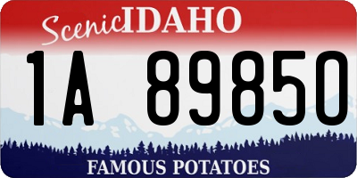 ID license plate 1A8985O