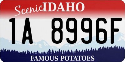 ID license plate 1A8996F