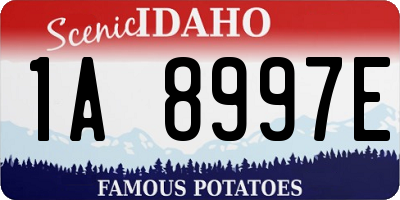 ID license plate 1A8997E