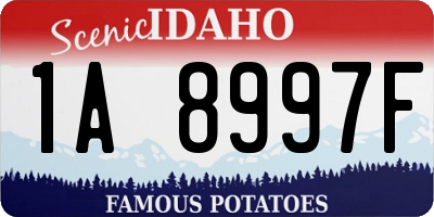 ID license plate 1A8997F