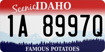 ID license plate 1A8997Q