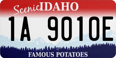 ID license plate 1A9010E