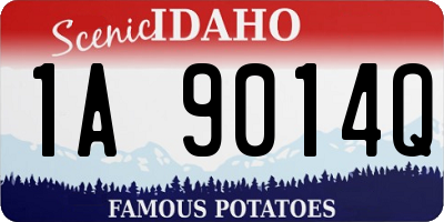 ID license plate 1A9014Q