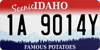 ID license plate 1A9014Y