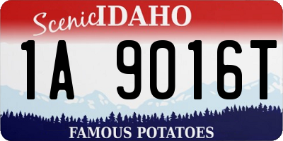ID license plate 1A9016T