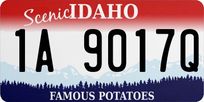 ID license plate 1A9017Q