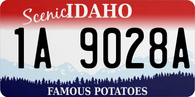 ID license plate 1A9028A