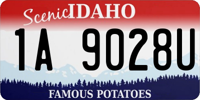 ID license plate 1A9028U