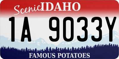 ID license plate 1A9033Y