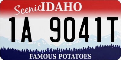 ID license plate 1A9041T