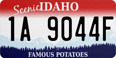 ID license plate 1A9044F
